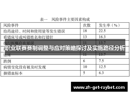 职业联赛赛制调整与应对策略探讨及实施路径分析